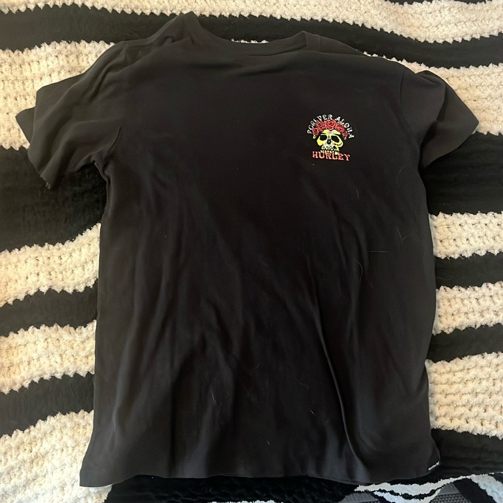 Medium Black Forever Alone Hurley Men’s T Shirt